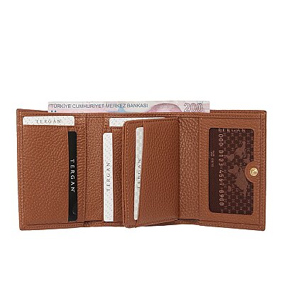 Tergan Taba Hakiki Deri Kadın Cüzdan 5633B67 - 3