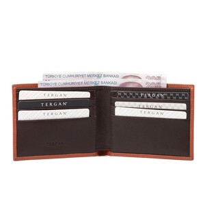 Tergan Taba-Kahve Deri Erkek Cüzdanı 1211X10 - Tergan (1)