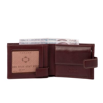 Tergan Taba Unisex Deri Cüzdanı 1638A99 - 2