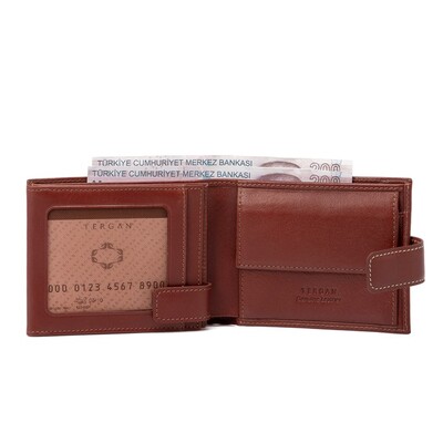 Tergan Taba Unisex Deri Cüzdanı 1638F8Q - 2