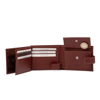 Tergan Taba Unisex Deri Cüzdanı 1638F8Q - 4