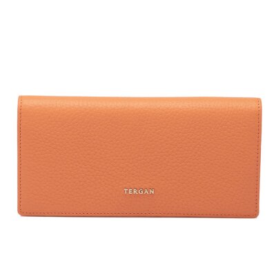 Tergan Turuncu Deri Kadın Cüzdanı 5685J35 - 2