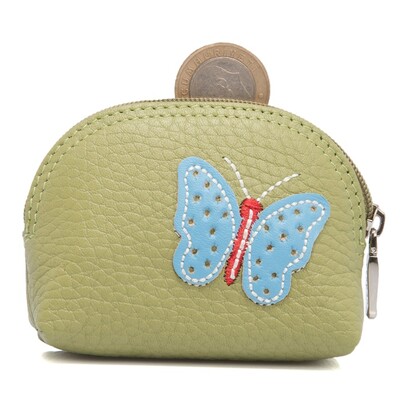 Tergan Yeşil Deri Unisex Bozuk Paralık 0156C47 - 3