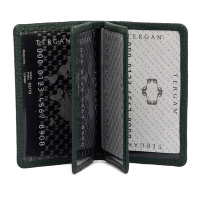 Tergan Yeşil Deri Unisex Kredi Kartlık 1601I5T - 2